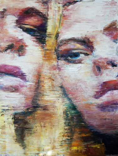 Peach Portrait van Valentyna Protsak, Schilderij te koop op Singulart