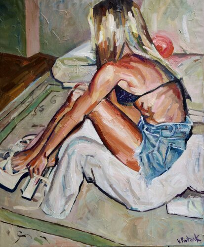 Edgy summer di Valentyna Protsak, Pittura in vendita su Singulart