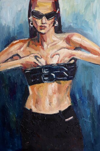 Vintage Matrix Look von Valentyna Protsak, Malerei kaufen auf Singulart