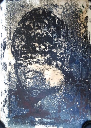 Dusk by Vhils, 종이 for Sale on Singulart