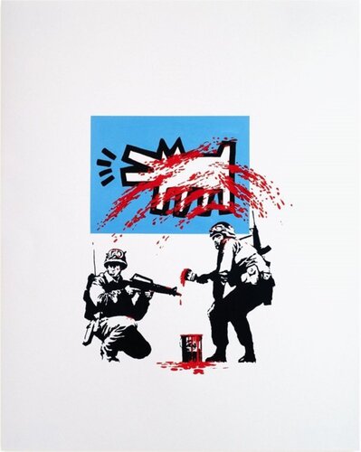 Art in action - Haring by Jeff Gillette, Print for Sale on Singulart