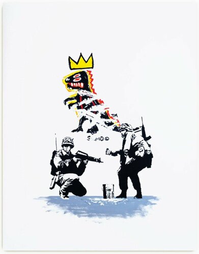 Art in Action - Basquiat de Jeff Gillette, Impresión a la venta en Singulart
