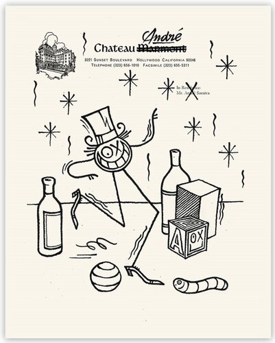 Château André black on white by André Saraiva, Print for Sale on Singulart