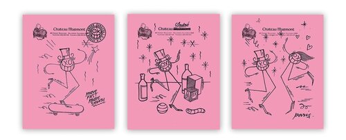 Château André Pink Set X 3 by André Saraiva, Print for Sale on Singulart