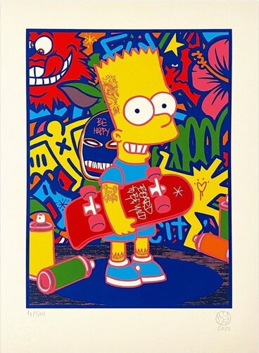 Bart Simpson von Speedy Graphito, Druck kaufen auf Singulart
