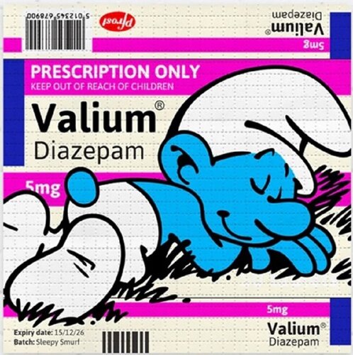 Weekend Trip Sleepy Smurf Blotter par Ben Frost, Œuvre sur papier en vente sur Singulart