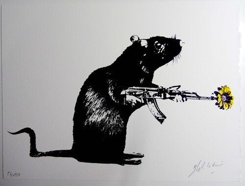 Le Guerrier – édition spéciale by Blek le Rat, Print for Sale on Singulart