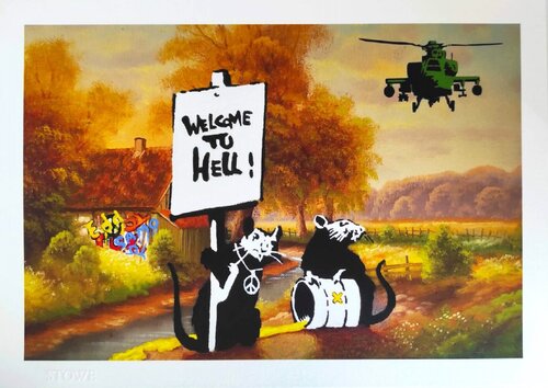 BANKSY serie by Mason Storm, Work on Paper for Sale on Singulart