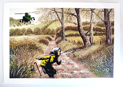 BANKSY serie by Mason Storm, Work on Paper for Sale on Singulart