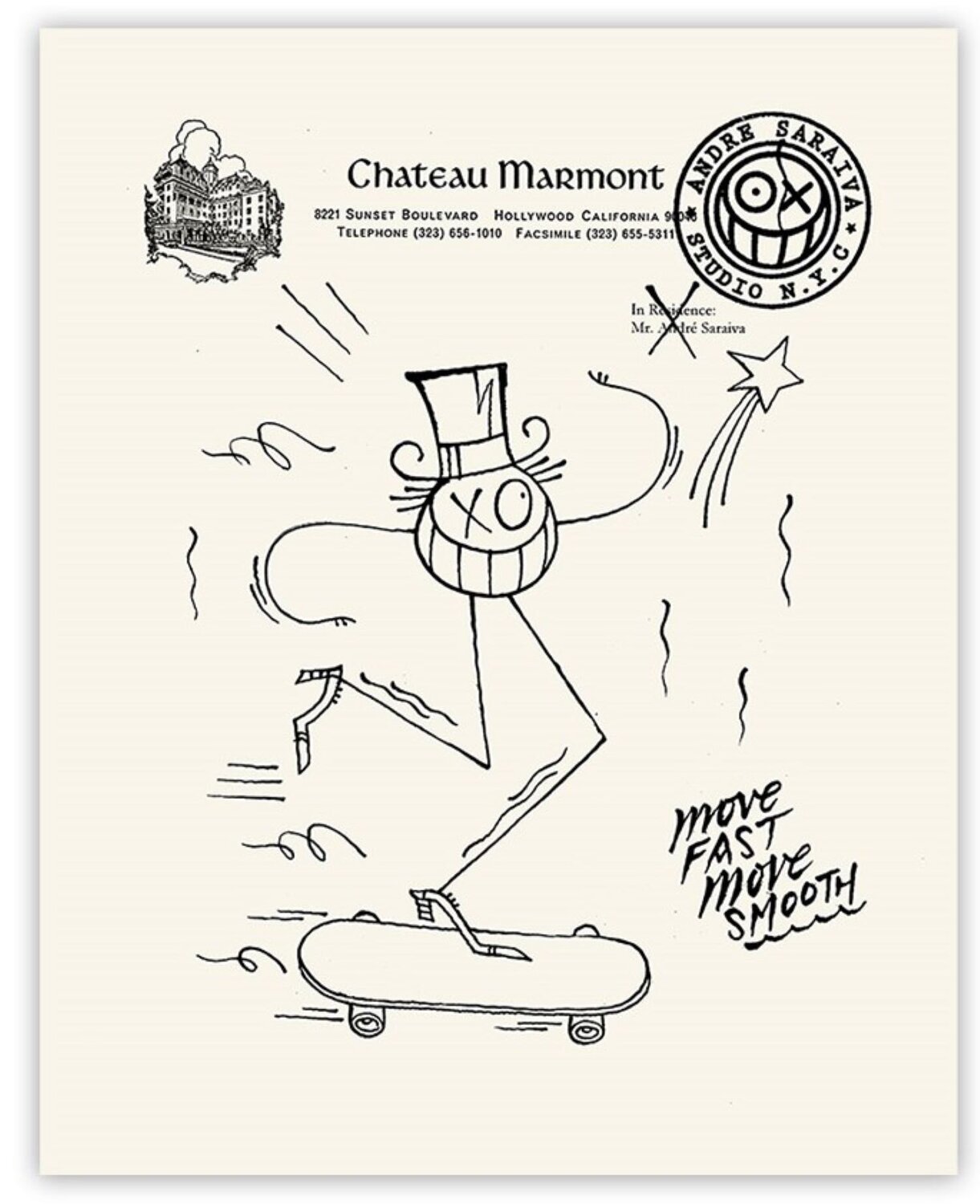 Château André _ Move fast - Move Smooth (black & white) André Saraiva Stampa in vendita