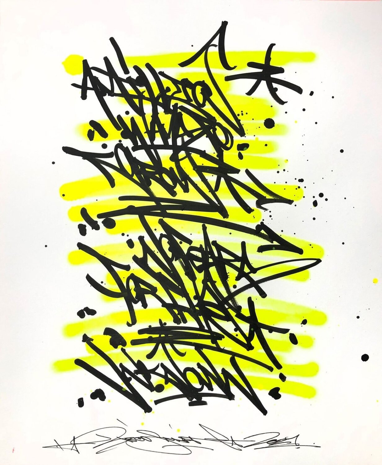 超激得，新作登場】 【真作】現代アート ビスコ・スミス 直筆サイン