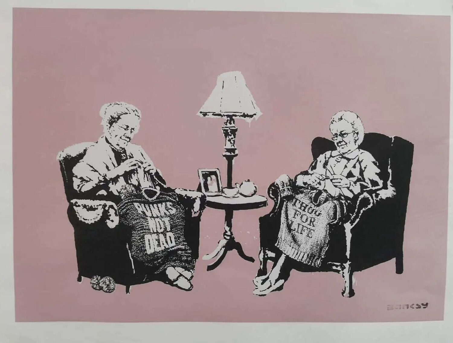Grannies Banksy Stampa in vendita