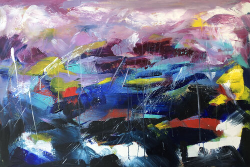 BESCHENKT par Hans Müller-Gutscher, Peinture en vente sur Singulart