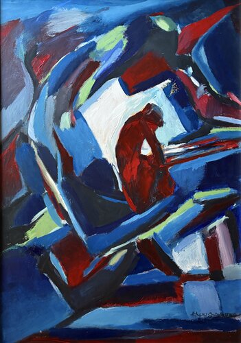 Zuflucht van Hans Müller-Gutscher, Schilderij te koop op Singulart