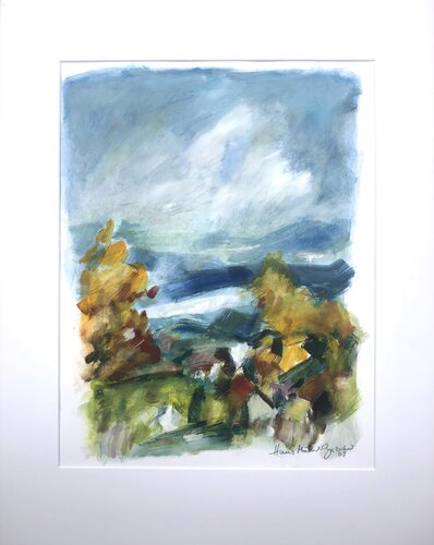 Blick vom Achenberg im Herbst von Hans Müller-Gutscher, Malerei kaufen auf Singulart