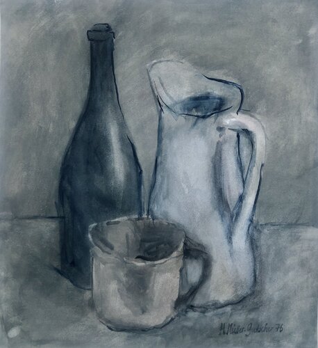 Drei Gefässe von Hans Müller-Gutscher, Malerei kaufen auf Singulart