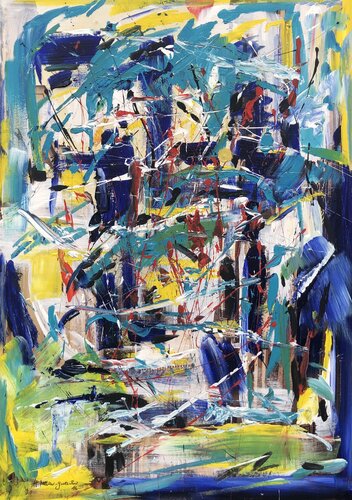 „Änedra“-Jenseits van Hans Müller-Gutscher, Schilderij te koop op Singulart