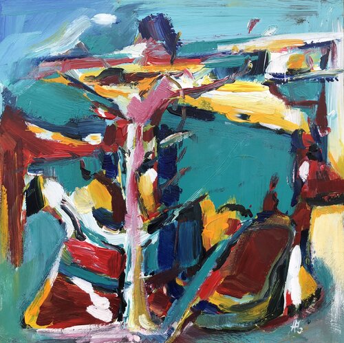 Wachsende Liebe di Hans Müller-Gutscher, Pittura in vendita su Singulart