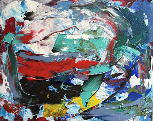 BEHÜTET UND GEBORGEN von Hans Müller-Gutscher, Malerei kaufen auf Singulart