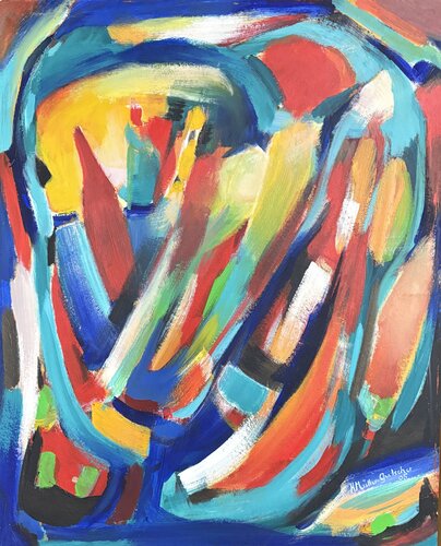 Die Stadt di Hans Müller-Gutscher, Pittura in vendita su Singulart