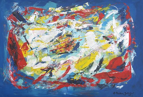Mit allem vertraut di Hans Müller-Gutscher, Pittura in vendita su Singulart