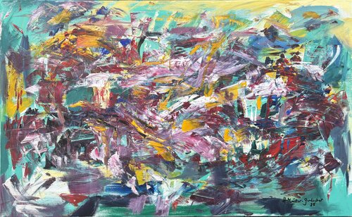 Freude teilen par Hans Müller-Gutscher, Peinture en vente sur Singulart