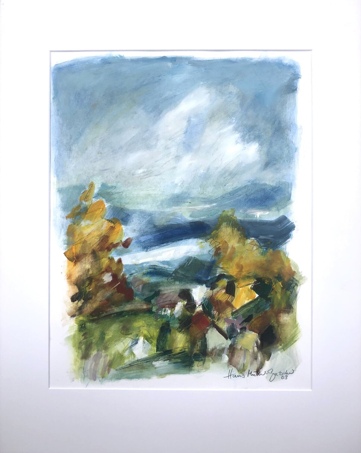 Blick vom Achenberg im Herbst Hans Müller-Gutscher