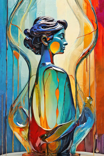 FIGURA FEMMINILE (AI_336) by Eugenio Tocchet, Digital for Sale on Singulart