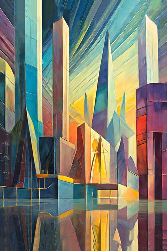 URBAN MIRAGES (AI_429) von Eugenio Tocchet, Digital kaufen auf Singulart