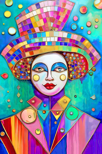 IL CLOWN_XX934Y de Eugenio Tocchet, Digital a la venta en Singulart