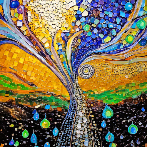 NATURE'S VIBRANT FORCES ET_1190 di Eugenio Tocchet, Digitale in vendita su Singulart