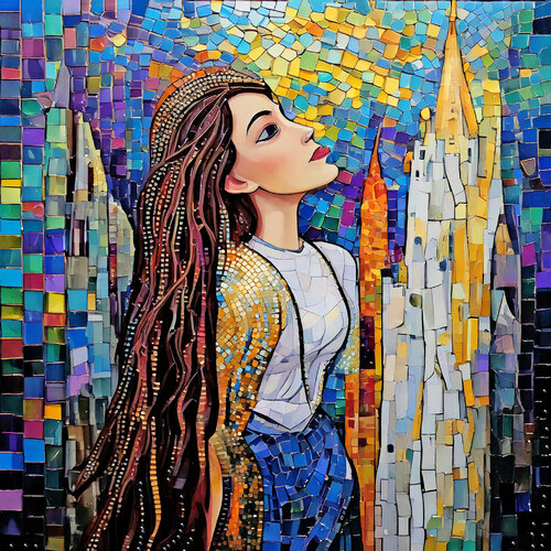 RITRATTO AMBIENTATO (ET_1386) di Eugenio Tocchet, Digitale in vendita su Singulart