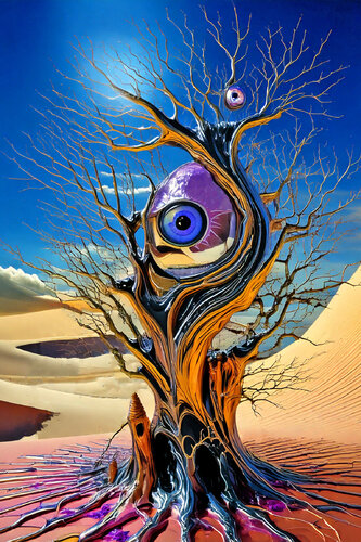 Guardiani del deserto ET_2149 di Eugenio Tocchet, Digitale in vendita su Singulart