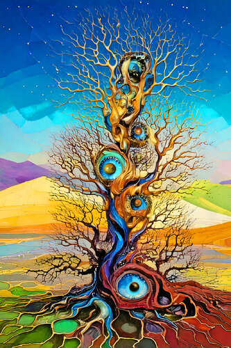 Guardiani del deserto ET_2120 di Eugenio Tocchet, Digitale in vendita su Singulart