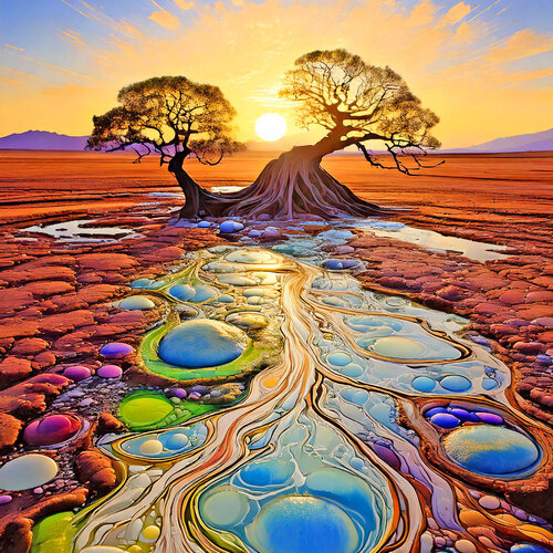 Vulcano Dallol ET_1489 by Eugenio Tocchet, Digital for Sale on Singulart