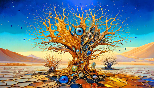 Guardiani del deserto ET_2122 de Eugenio Tocchet, Digital a la venta en Singulart