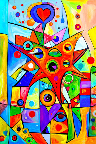 Abstract Presences ET0725-128 van Eugenio Tocchet, Digitaal te koop op Singulart