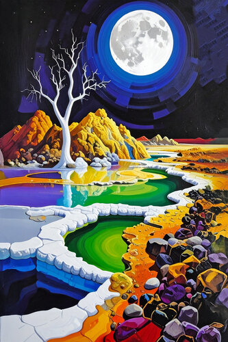 Volcano / Alchemical Flows ET0925-6 de Eugenio Tocchet, Digital a la venta en Singulart