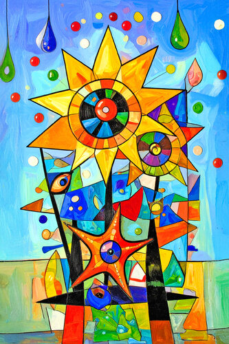 Abstract Presence ET0725-21 di Eugenio Tocchet, Digitale in vendita su Singulart