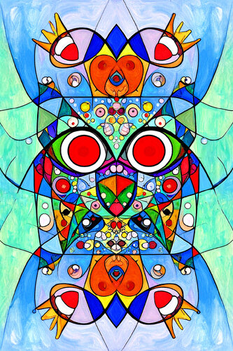 Abstract Presences ET0725-25 by Eugenio Tocchet, Digital for Sale on Singulart