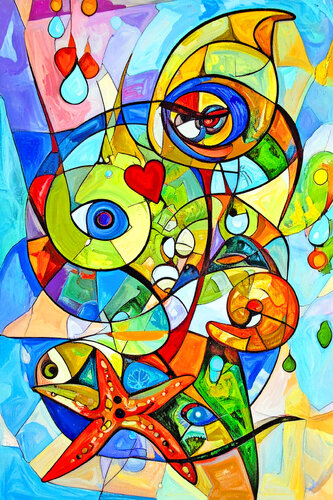 Abstract Presence ET0625-128 by Eugenio Tocchet, Digital for Sale on Singulart