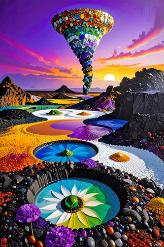 Flux - Eternal Forces of Nature ET1125-19 van Eugenio Tocchet, Digitaal te koop op Singulart