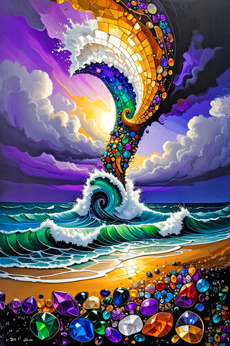 Tornado - Eternal Forces of Nature ET1125-42 de Eugenio Tocchet, Digital a la venta en Singulart