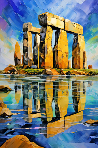Stonehenge AI_733 van Eugenio Tocchet, Afdruk te koop op Singulart