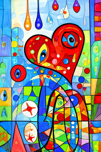 Abstract Presence ET0725-18 by Eugenio Tocchet, Print for Sale on Singulart