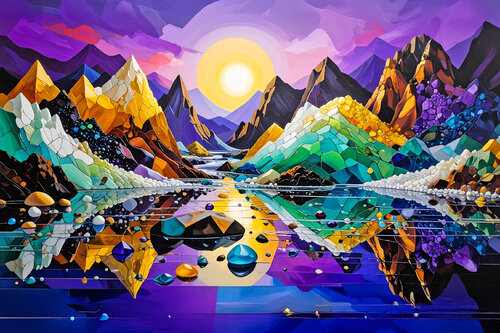 Reflected Landscape ET1225-2 di Eugenio Tocchet, Stampa in vendita su Singulart