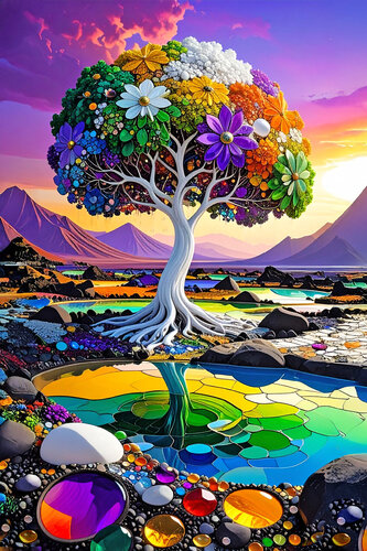 Laguna Colorada ET1125-37 di Eugenio Tocchet, Stampa in vendita su Singulart