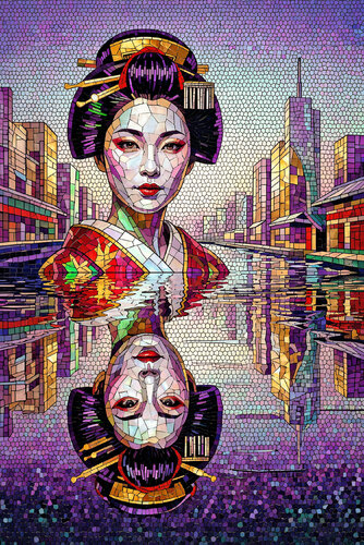 Geisha di Luce Liquida ET0426-66 par Eugenio Tocchet, Édition en vente sur Singulart