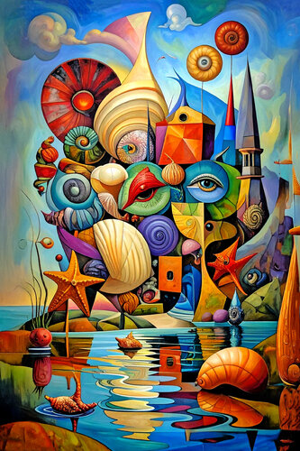 Tidal Mnemonics – ET1225-268 de Eugenio Tocchet, Impresión a la venta en Singulart
