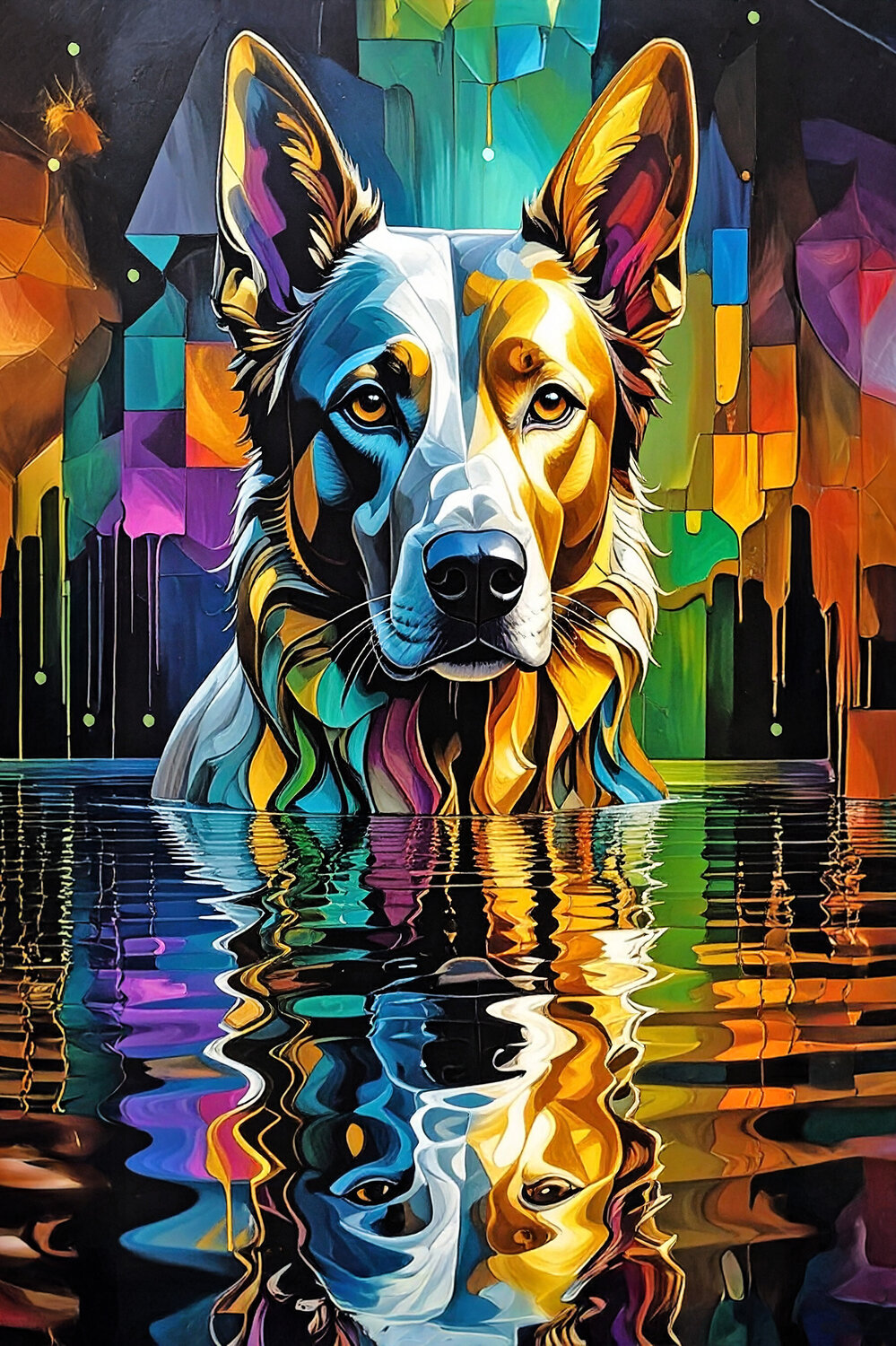 DOG- Aqua Portraits ET1125-71 Eugenio Tocchet